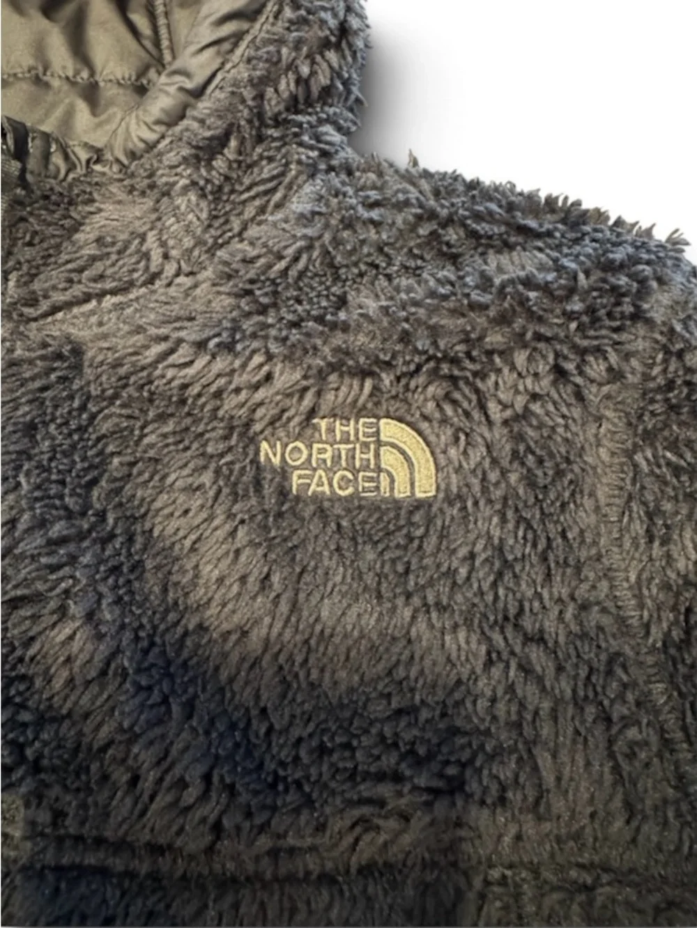 The North Face Reversible Kids Camo Puffer winter jacket / - Black, Gray, Green